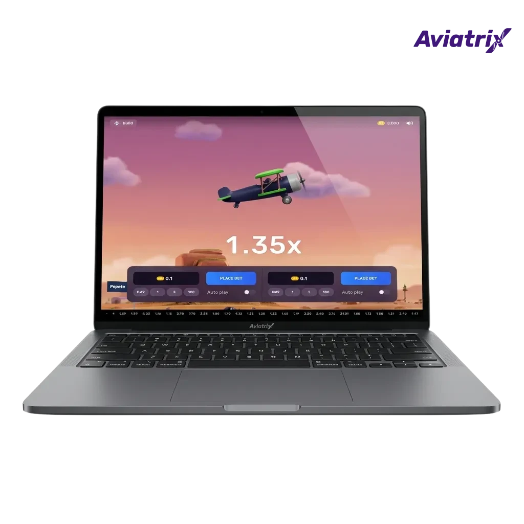 Illustration of Aviatrix Predictor software interface with charts, tips and disclaimer about no guaranteed wins for Indian casino players