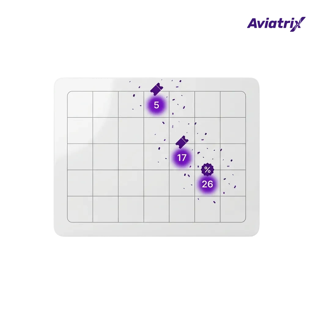 Banner showing “Aviatrix Promo Codes India 2025” with casino chips, rupee symbols, and bonus offer highlights