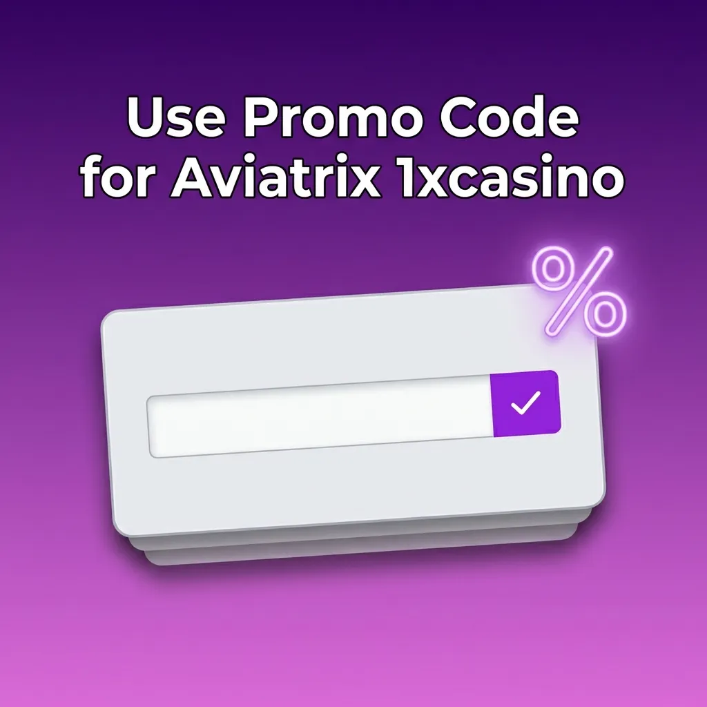 Aviatrix 1xcasino promo banner showing text “Use code AVIATRIXVIP at sign-up for extra value on registration and deposits.”