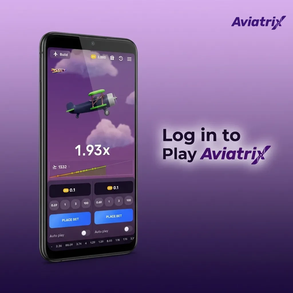 User logging into Aviatrix casino game on desktop and mobile, entering credentials to access account and start playing